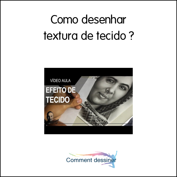 Como desenhar textura de tecido